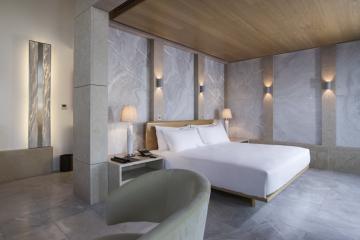 Le design sobre et contemporain des pavillons est signé Ed Tuttle © Aman