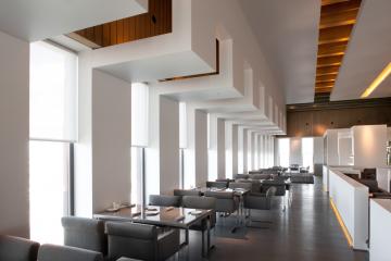 Le restaurant 't Zilte est installé au dernier étage du MAS, le plus grand musée de la ville © MAS / Bart Van Leuven